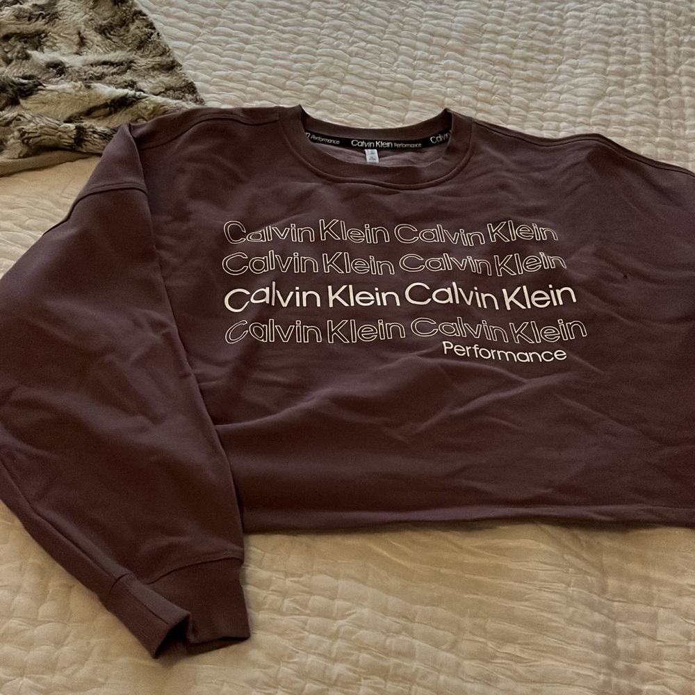 calvin klein cropped pullover